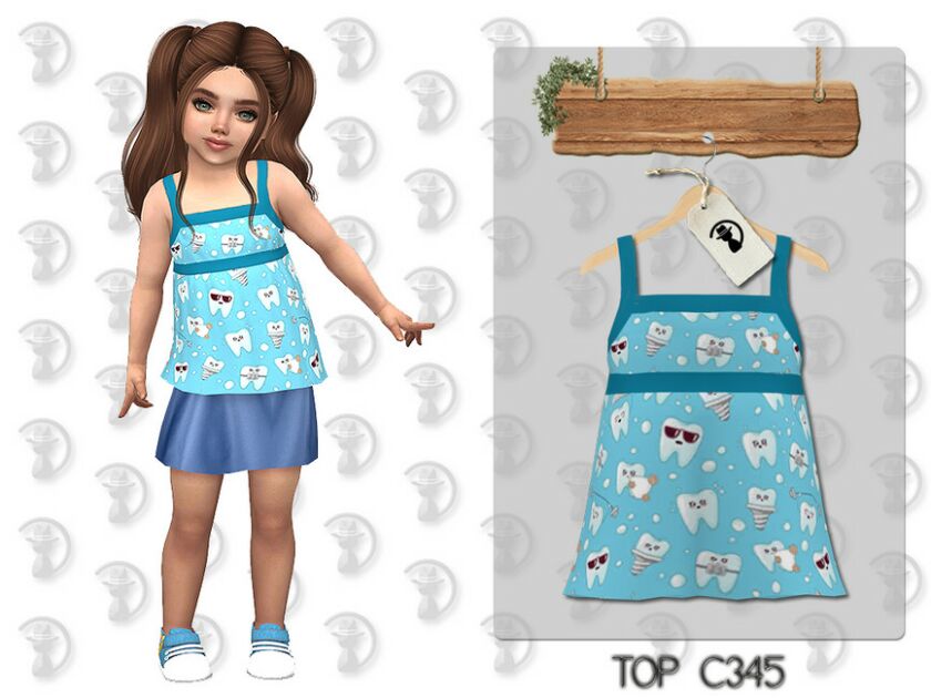 TOP C345 By Turksimmer Sims 4 CC