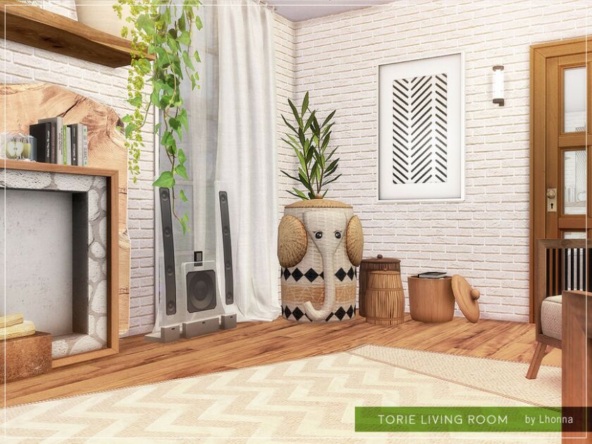 sims 4 cc torie living room by lhonna 4