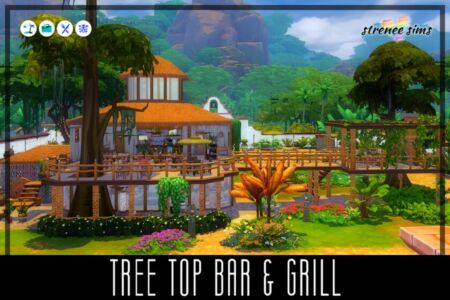 Tree TOP BAR & Grill Sims 4 CC