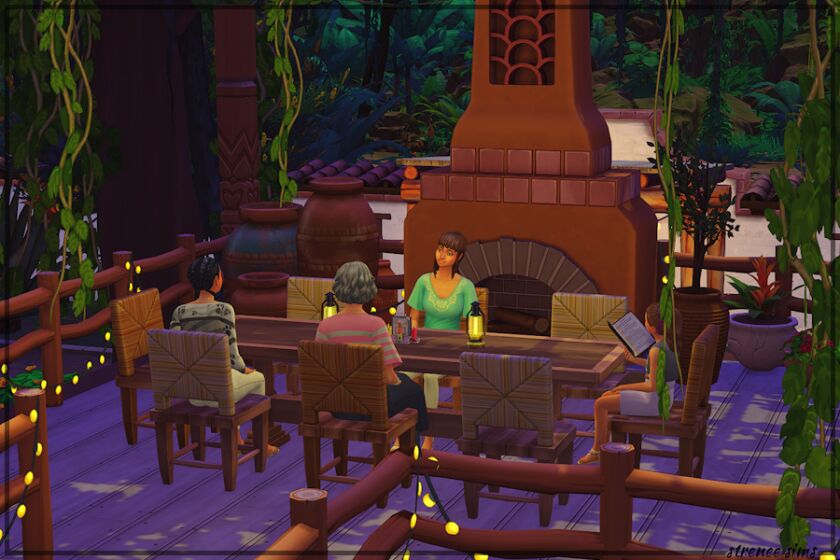 sims 4 cc tree top bar grill 2