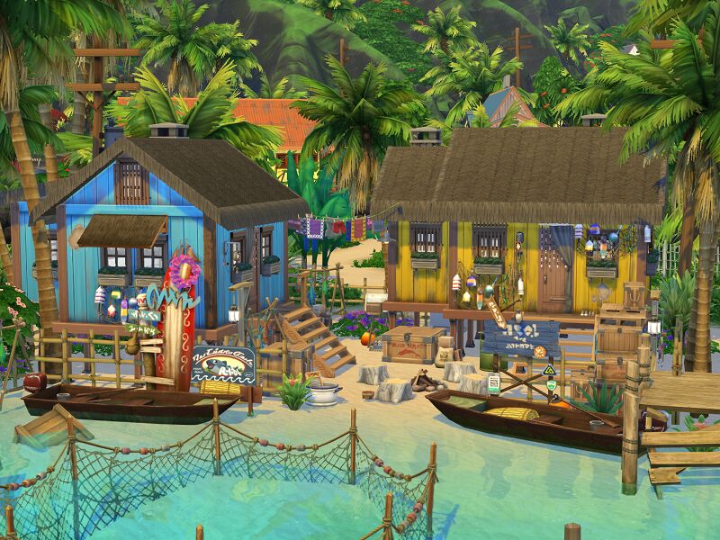 sims 4 cc tropical fishing camp no cc by flubs79 7