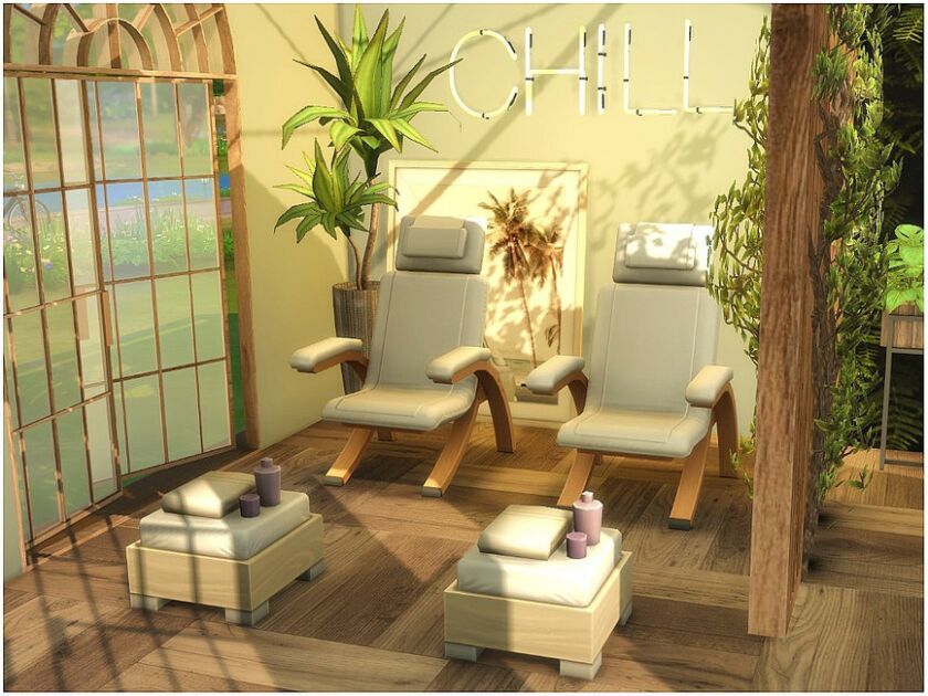 Tropical SPA Sims 4 CC