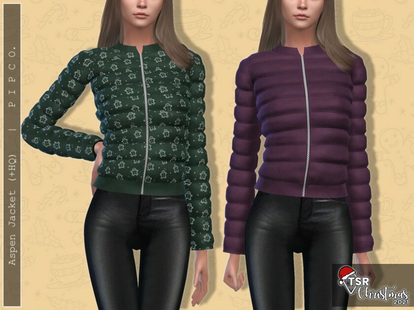 Christmas 2021 – Aspen Puffer Jacket Sims 4 CC