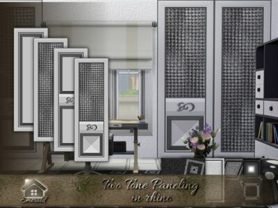 TWO Tone Paneling In Rhino By Emerald Sims 4 CC