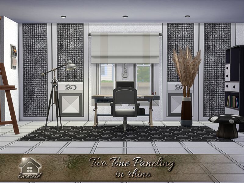 sims 4 cc two tone paneling in rhino by emerald 2