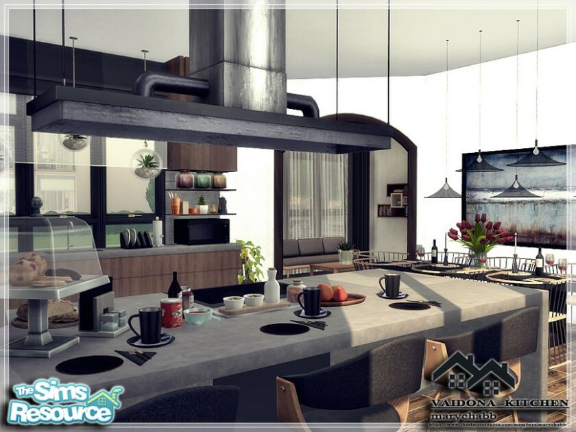 sims 4 cc vaidona kitchen by marychabb 3