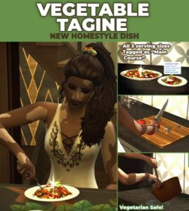 Vegetable Tagine Custom Recipe Sims 4 CC