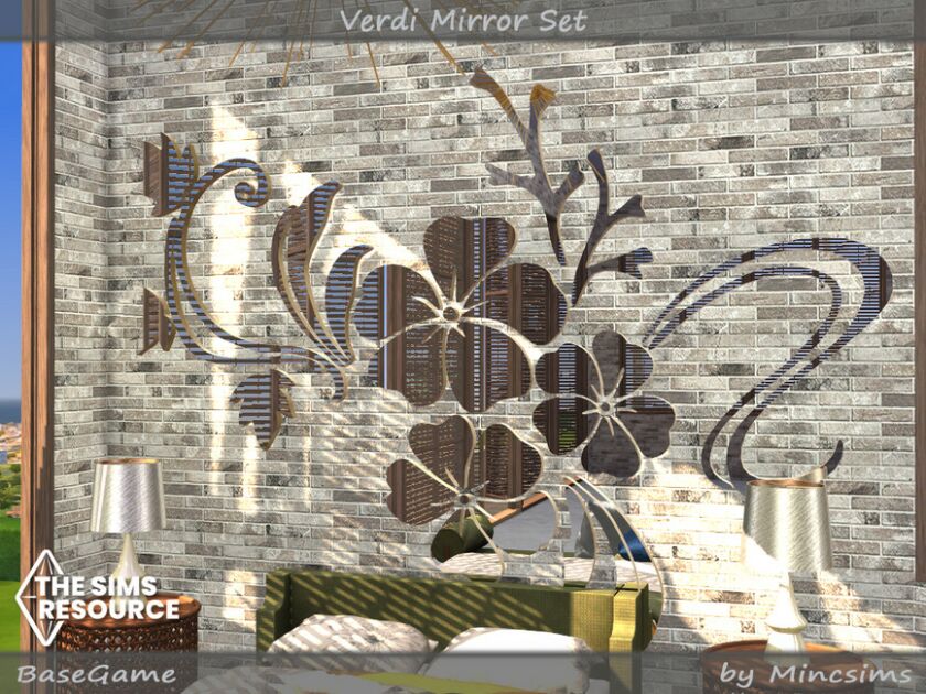 Verdi Mirror SET Sims 4 CC