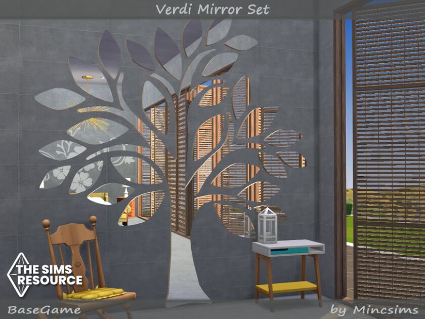 sims 4 cc verdi mirror set by mincsims 3