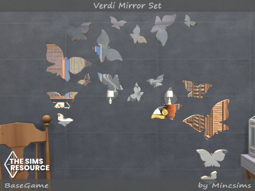 sims 4 cc verdi mirror set by mincsims 6