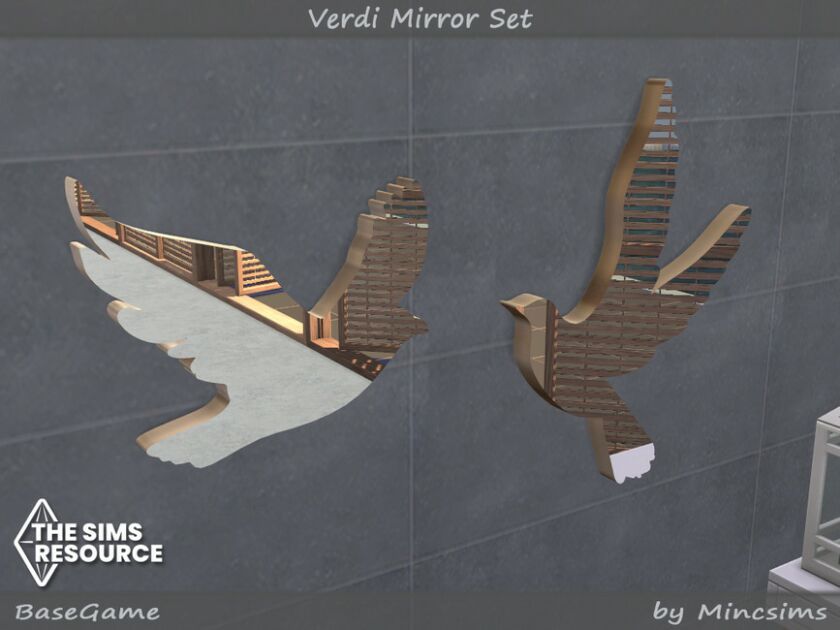 sims 4 cc verdi mirror set by mincsims 7