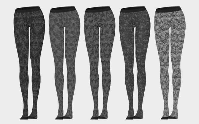 sims 4 cc veri dress lace tights 3