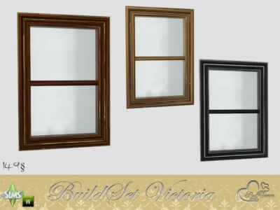 Victoria Half Window 1×1 By Buffsumm Sims 4 CC