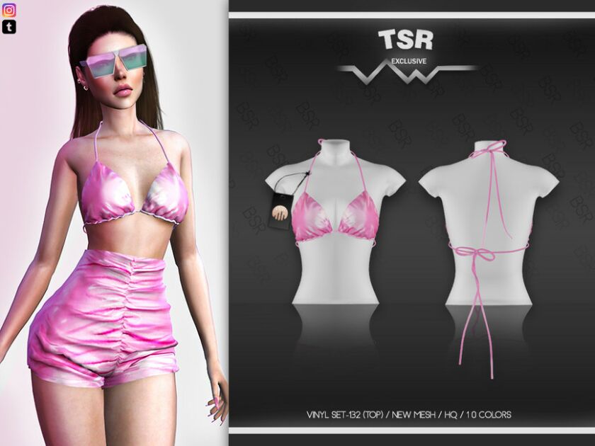 Vinyl SET-132 (TOP) BD479 By Busra-Tr Sims 4 CC