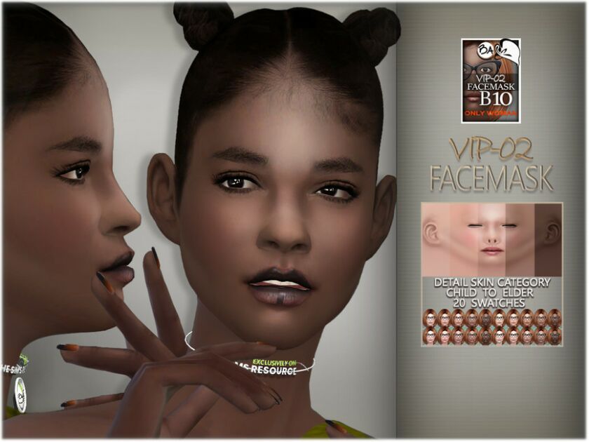 VIP-02 Facemask By Bakalia Sims 4 CC