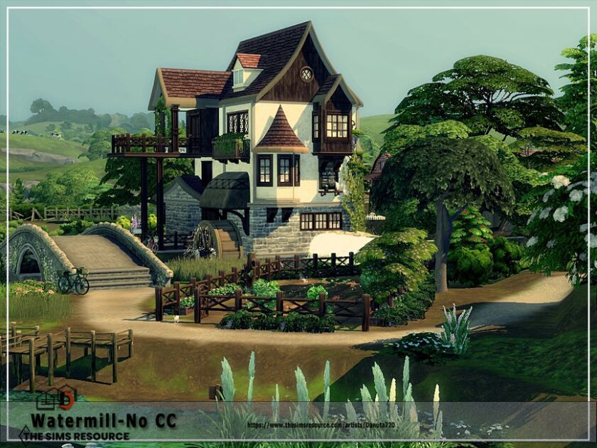 Watermill-No CC Sims 4 CC