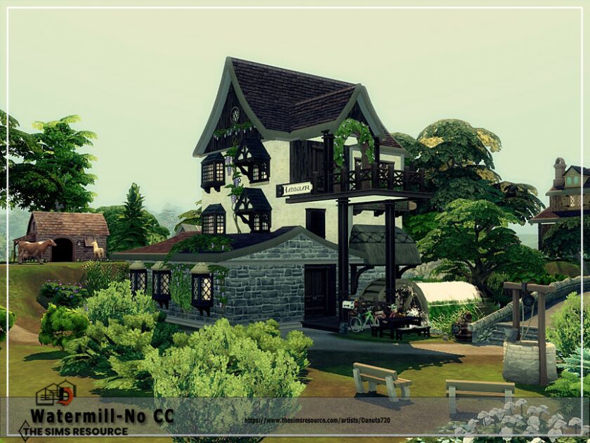 sims 4 cc watermill no cc by danuta720 3