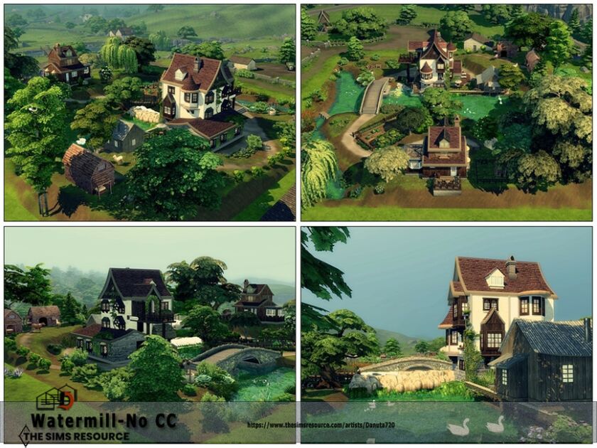 sims 4 cc watermill no cc by danuta720 4