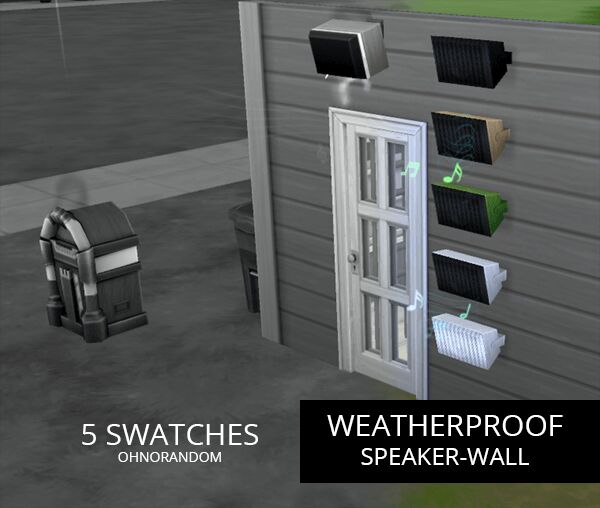 sims 4 cc weatherproof speaker wall by ohnorandom 2