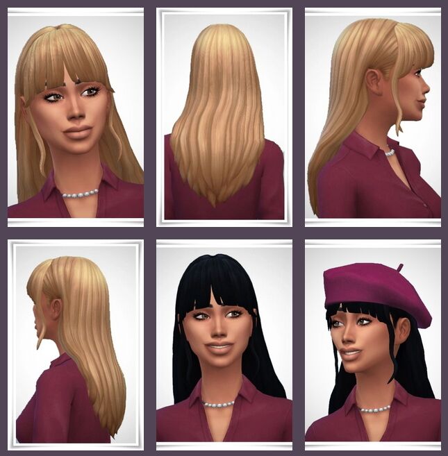 Wilma Hair Sims 4 CC