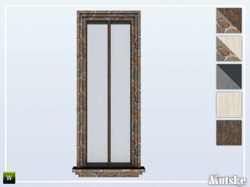 Wilmer Window Tall 1×1 By Mutske Sims 4 CC