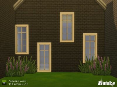 Window Wicklow Middle Single 2×1 By Mutske Sims 4 CC