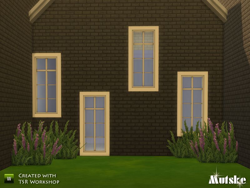 Window Wicklow Middle Single 2×1 By Mutske Sims 4 CC