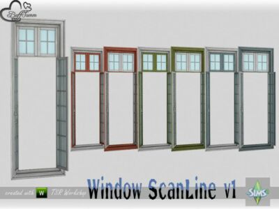 Windowset Scanline Full 1×1 V1 Open By Buffsumm Sims 4 CC