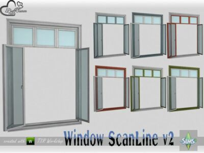 Windowset Scanline Full 2×1 V2 Open By Buffsumm Sims 4 CC