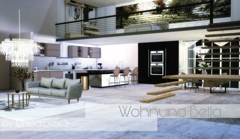 Wohnung Bella Sims 4 CC