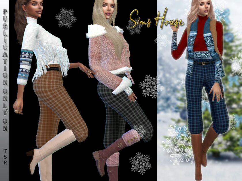 Women’s Pants Under High Boots Sims 4 CC