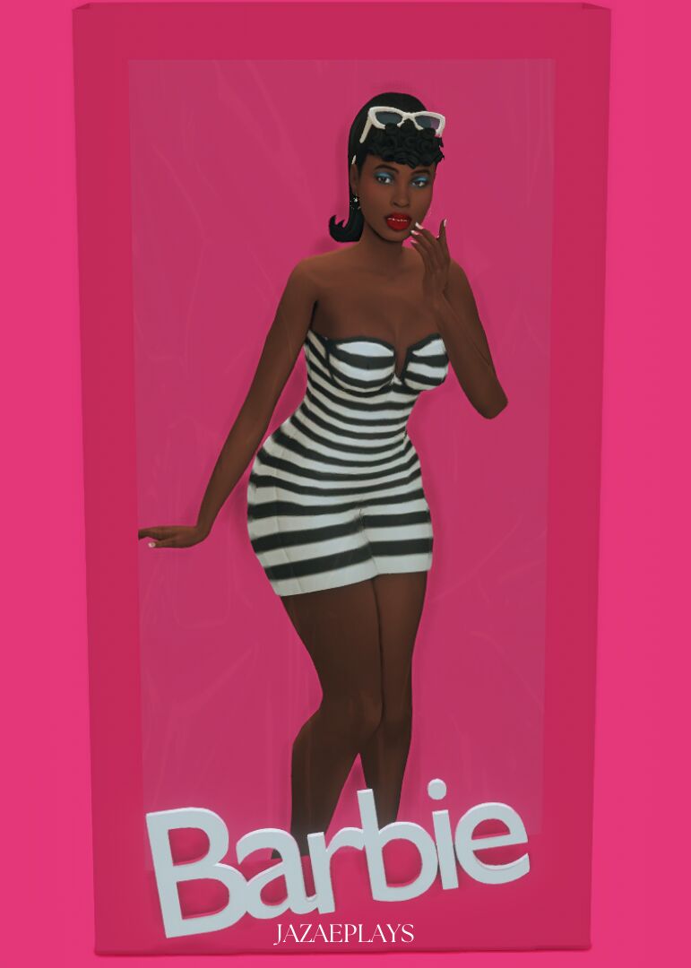 sims 4 cc 1950s barbie another simself costume outfit 2