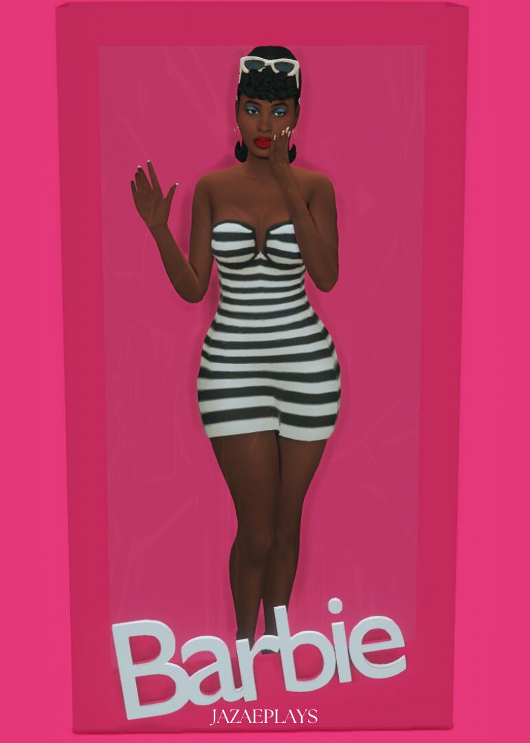 sims 4 cc 1950s barbie another simself costume outfit 4