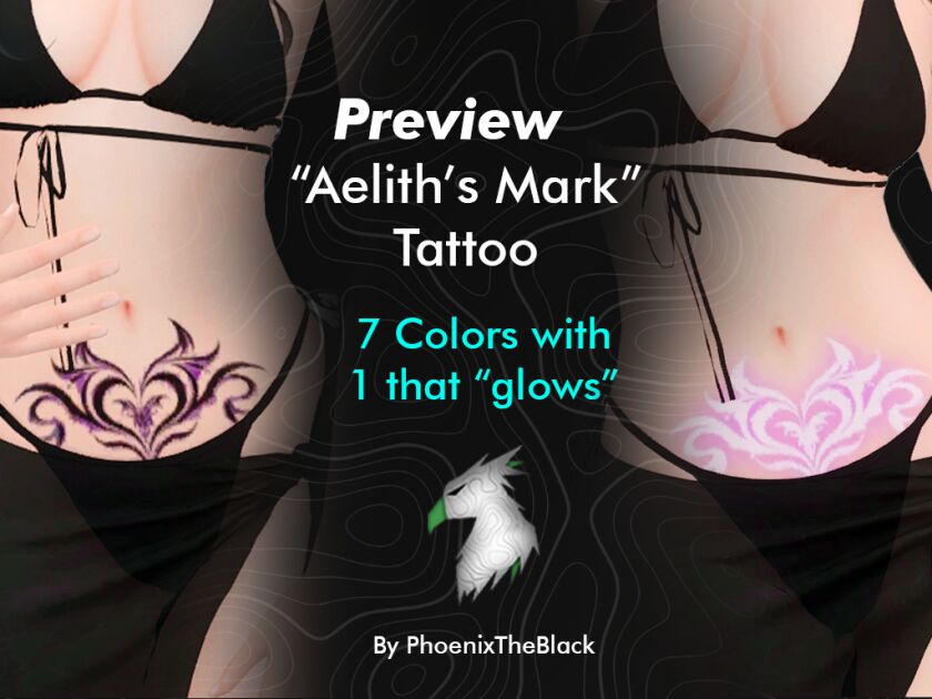 Aelith’s Mark Tattoo Sims 4 CC