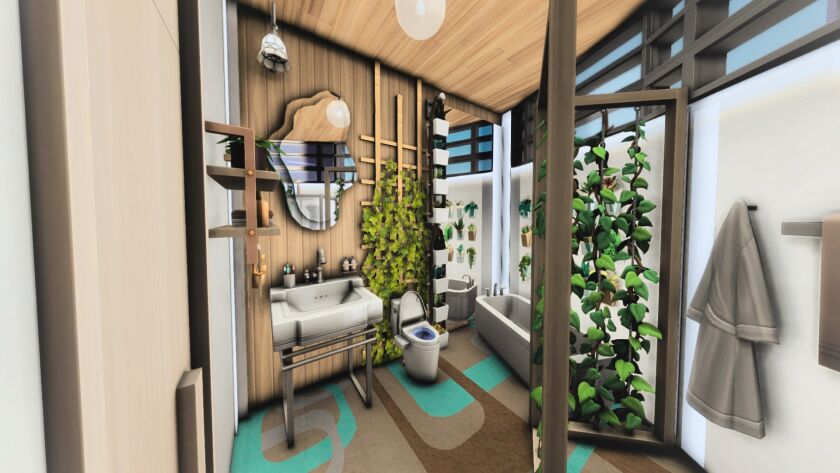 sims 4 cc ai futuristic eco house residential 1 17