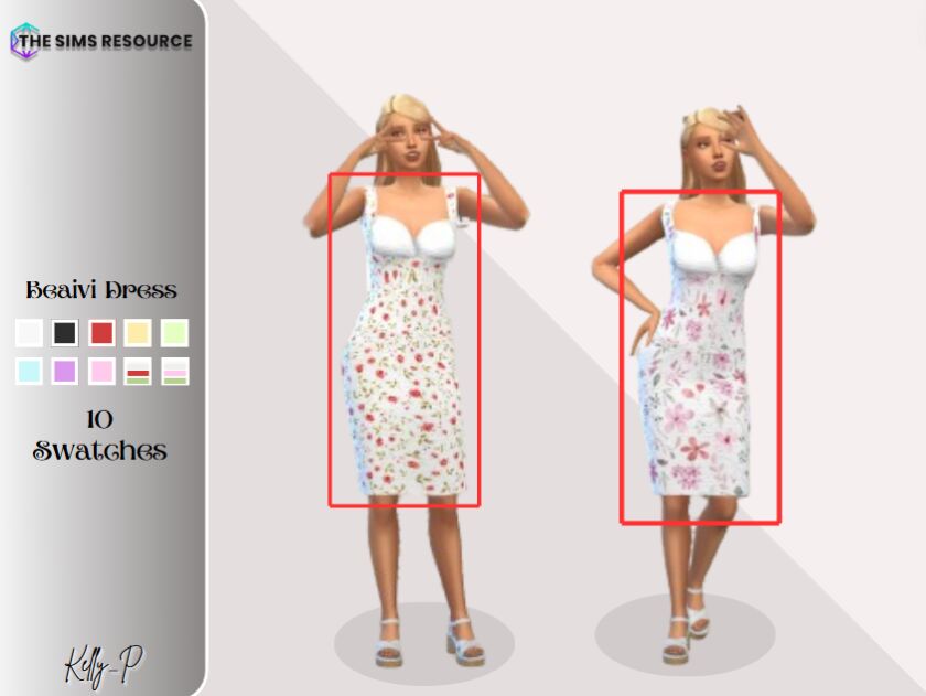 Beaivi Dress Sims 4 CC