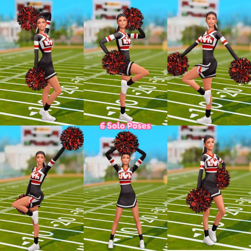 sims 4 cc cheer pictures posepack 2