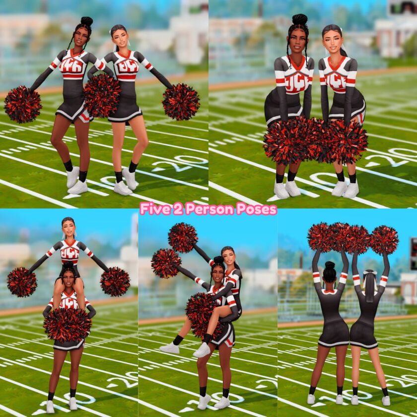 sims 4 cc cheer pictures posepack 3