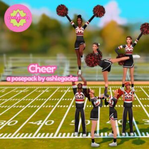 Cheer Posepack Sims 4 CC