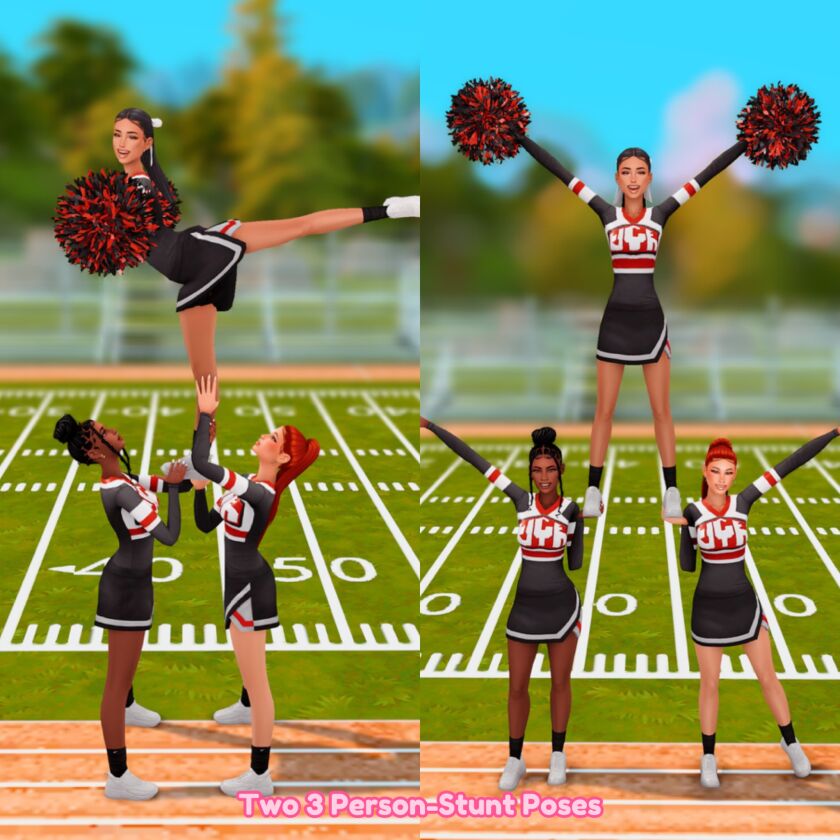 sims 4 cc cheer posepack 3