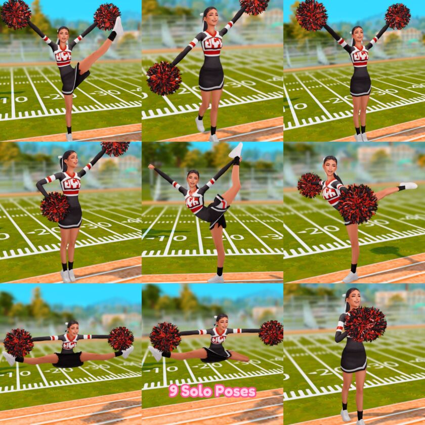 sims 4 cc cheer posepack 4