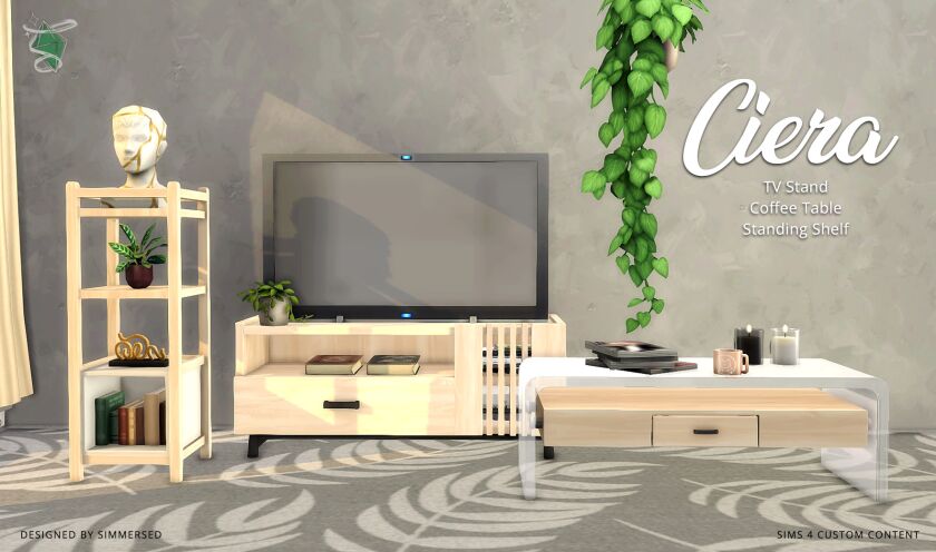 Ciera Living Room Set Sims 4 CC