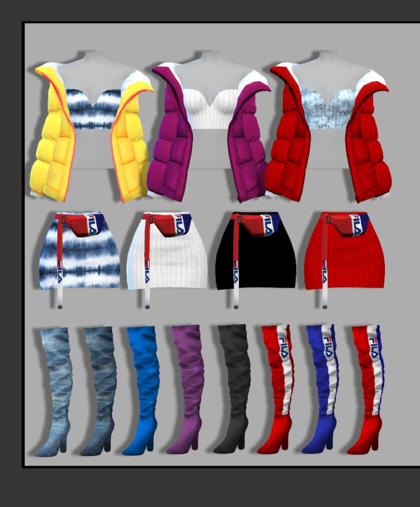 Clothing Set Sims 4 CC