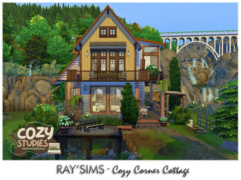 Cozy Corner Cottage Sims 4 CC