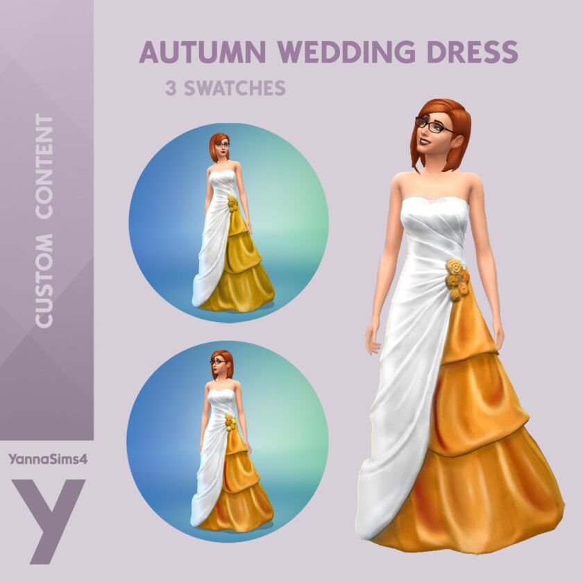 Autumn Wedding Sims 4 CC