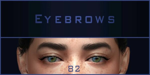 Eyebrows #82 Updated Sims 4 CC