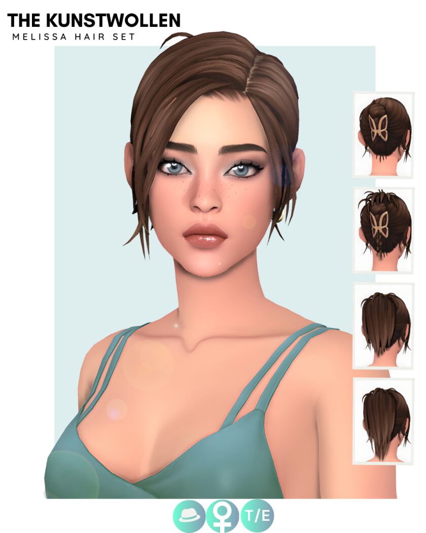 Hair with Multiple Versions Sims 4 CC