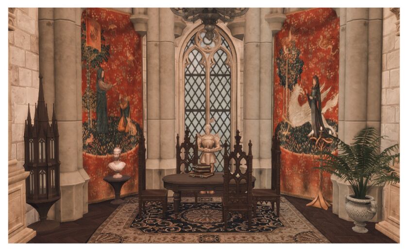 sims 4 cc hogwarts legacy tapestries 9