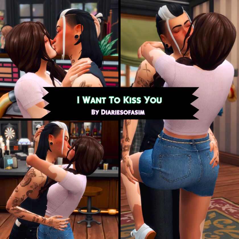 I Want To Kiss YOU – Couple Poses Sims 4 CC