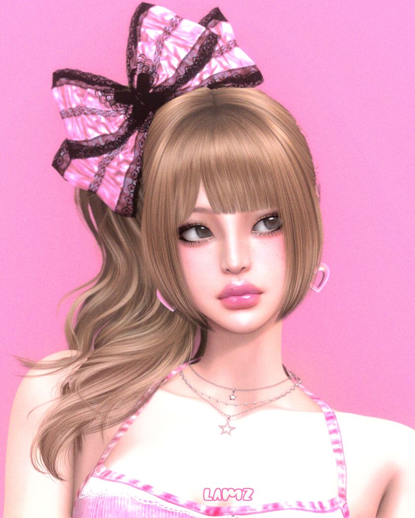 Gyaru Hairstyles Sims 4 CC